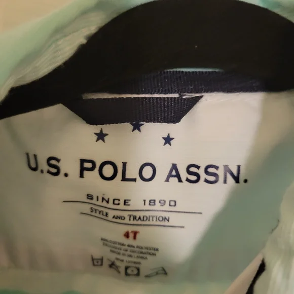 Two teal blue button-down shirts, boys size 4T - Picture 5 of 14